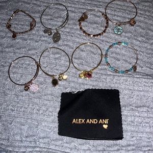 Alex & Ani Bracelets (set of 8).